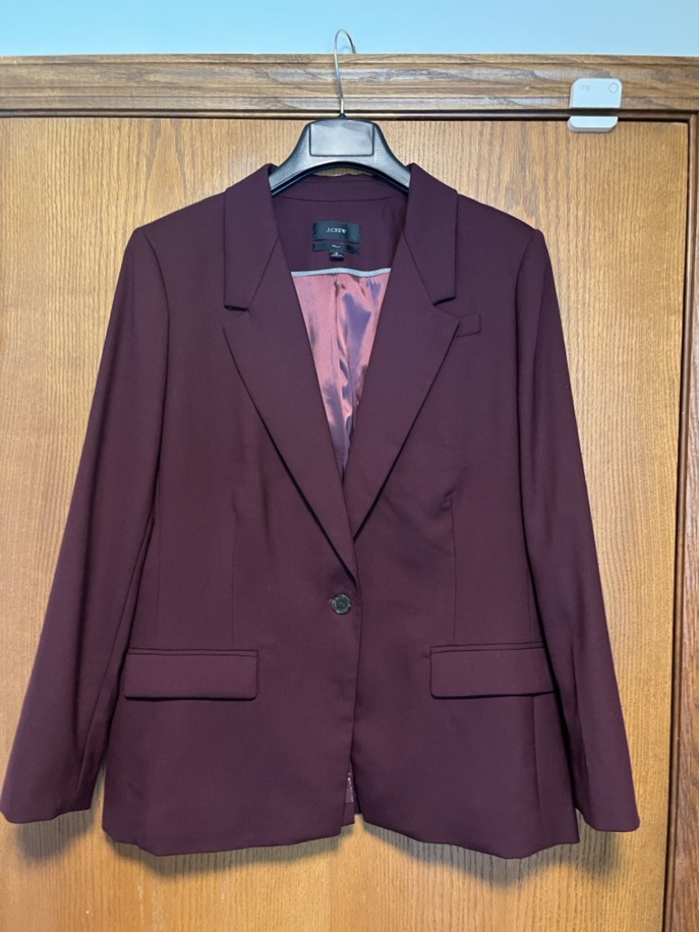 J. Crew Women's Wool Burgundy Suit - Picture 5 of 14